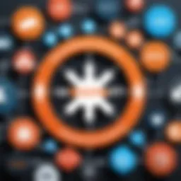 Visual representation of HubSpot and NetSuite logos intertwined