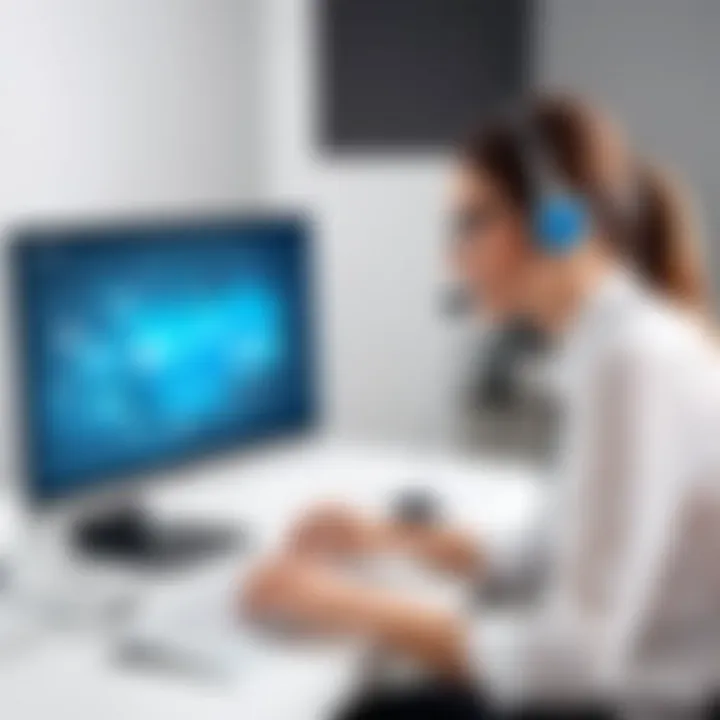 A seamless communication flow between a support agent and a customer