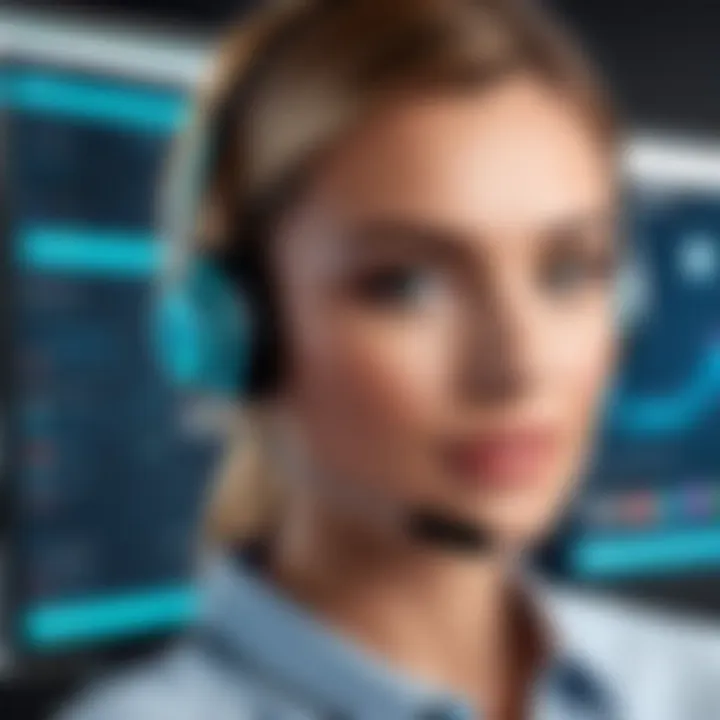 A modern customer support interface showcasing live chat features