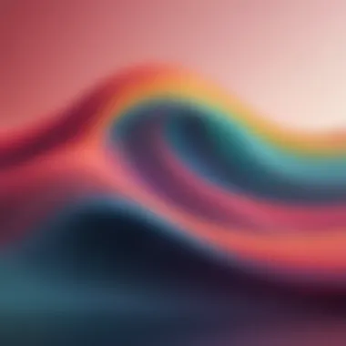 Abstract color wave design