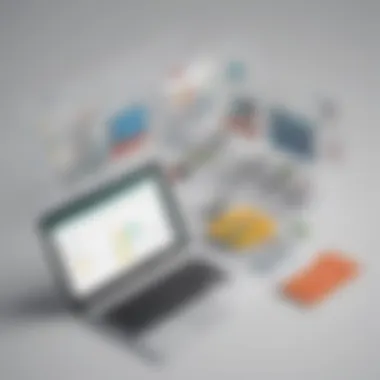 Efficient Collaboration Illustration showcasing seamless workflow between Chromebook and Microsoft Publisher