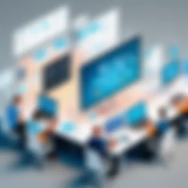 Enhanced Collaboration with Integrations Illustration showing enhanced collaboration through integrations