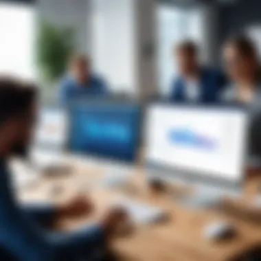 Collaborative Scheduling for Small Businesses Small business team using scheduling software