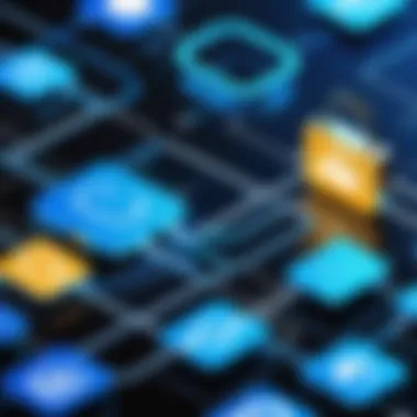 Secure Data Transfer with Encryption Secure data transfer between platforms illustrated with encryption symbols