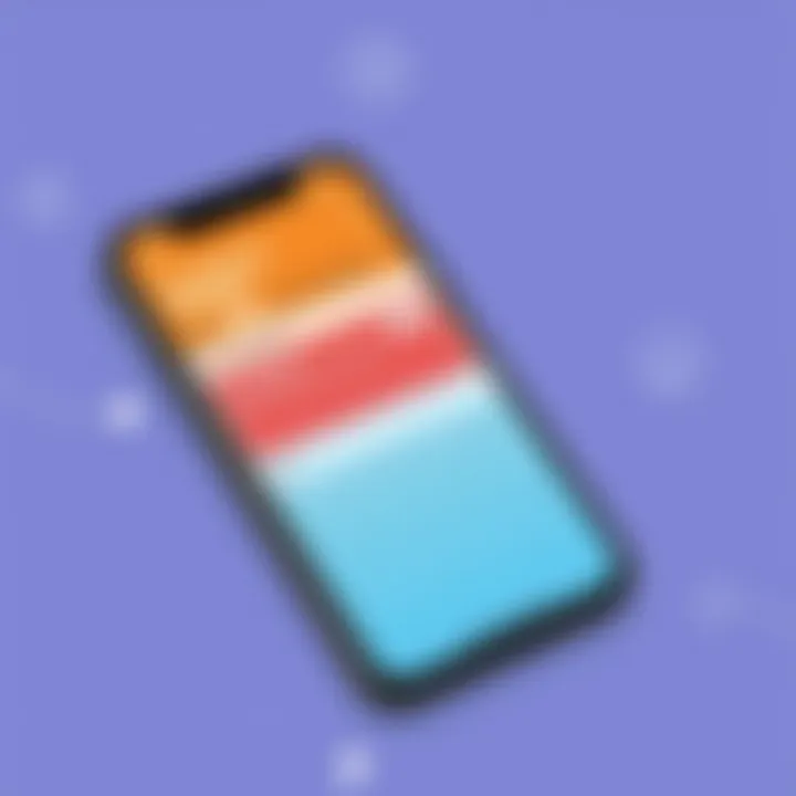 A mobile device displaying a scheduling app in action