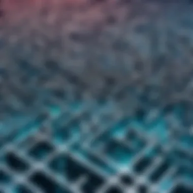 Digital Maze Representation A digital representation of a maze showcasing complex pathways