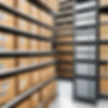 Technology in Inventory Management Visual representation of inventory management enhanced by technology