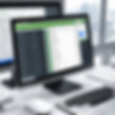 Understanding the QuickBooks Interface Visual representation of the QuickBooks Work Order System interface
