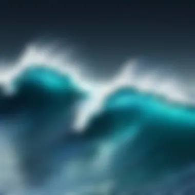 Wave Forecasting Technology Visual representation of wave forecasting technology