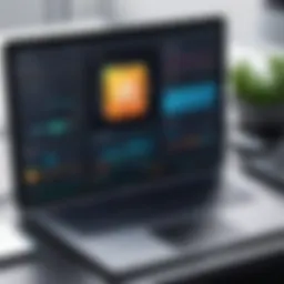 Visual representation of R Studio interface with data recovery tools highlighted