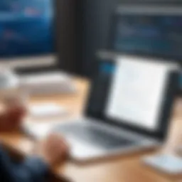 User navigating file synchronization options