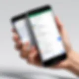 User navigating the Google Voice Translator app on a smartphone