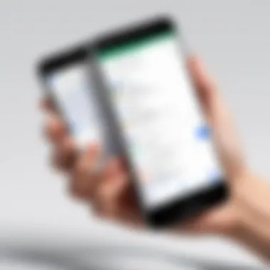 User navigating the Google Voice Translator app on a smartphone