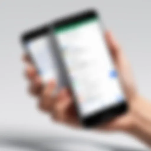 User navigating the Google Voice Translator app on a smartphone