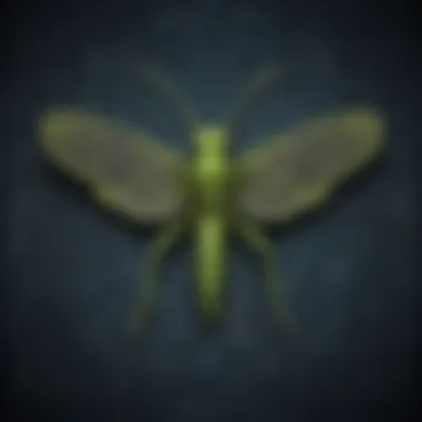 Digital Patterns of the Grasshopper Sign-In Illustration of a grasshopper with intricate digital patterns