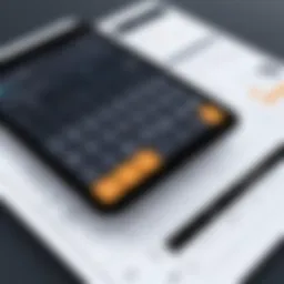 Innovative construction material calculator app interface