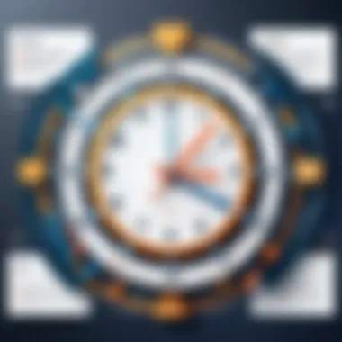 Conceptual diagram showing the synergy between time management and task organization
