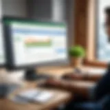 User navigating QuickBooks dashboard