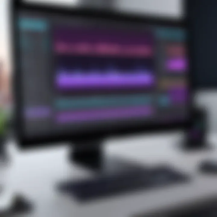 Elegant Screen Recording Configuration Sleek screen recording setup in Adobe Premiere Pro