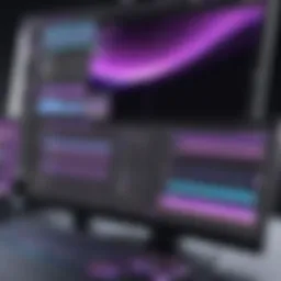 Professional video editing interface in Adobe Premiere Pro