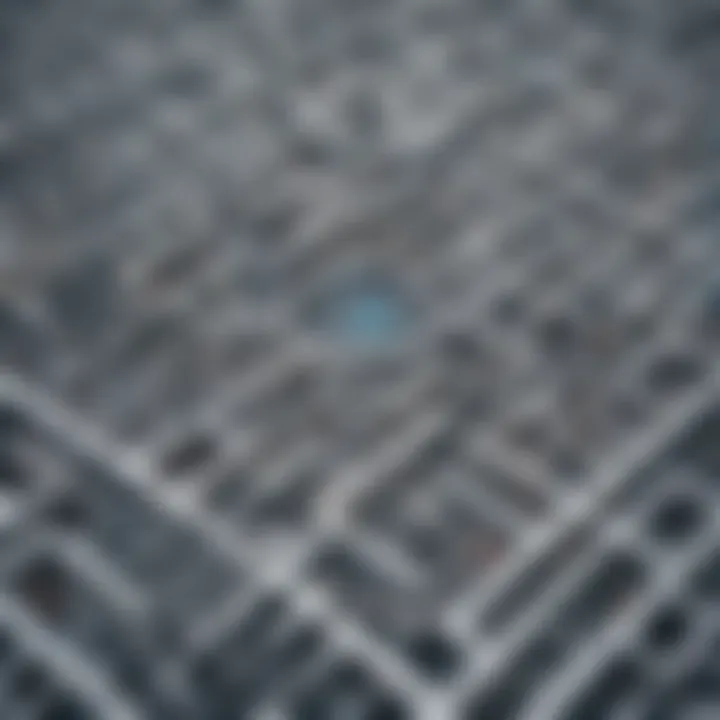 Illustration showcasing a maze of formulas leading to a central solution