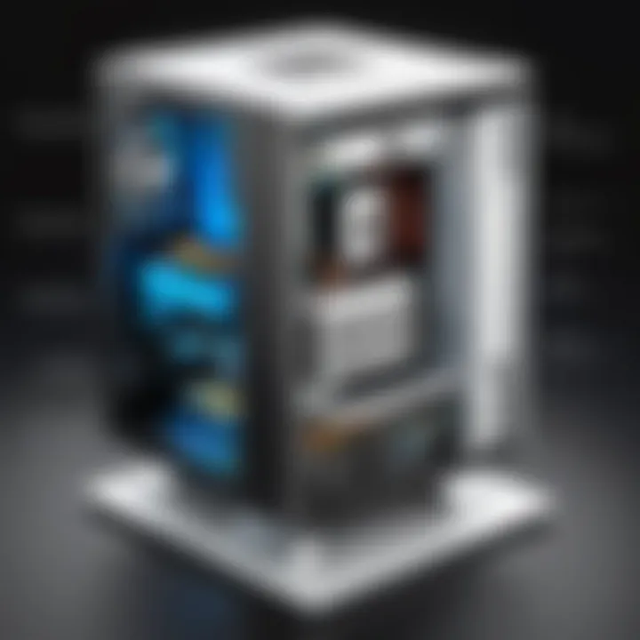 Infographic detailing installation and customization of Microsoft Virtual Machine