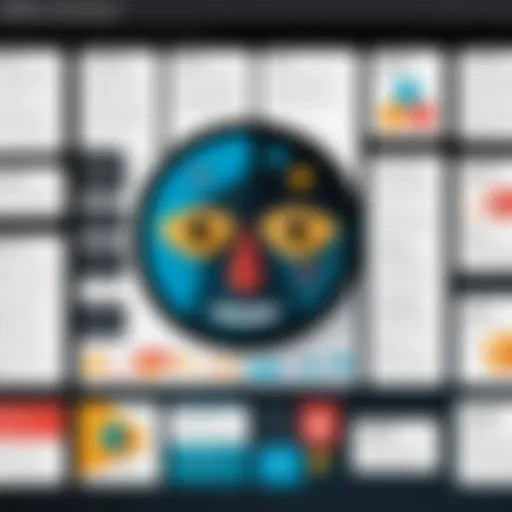 Visual representation of Miro's features for Scrum