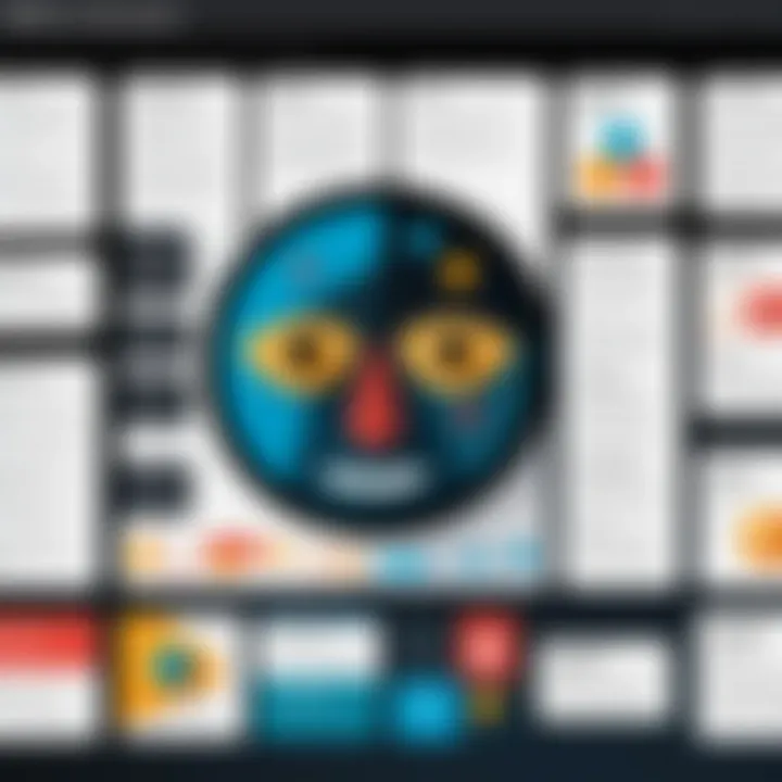Visual representation of Miro's features for Scrum