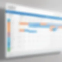 Meeting room calendar interface in Outlook showcasing scheduling options.