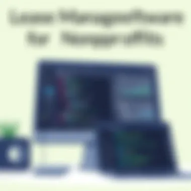 A software interface showcasing lease management features