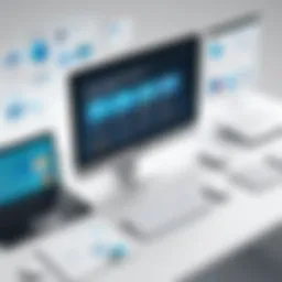 An illustration showcasing various types of content management systems.