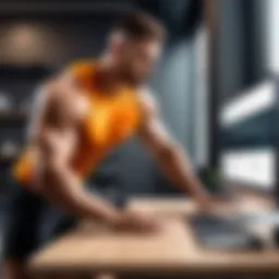Personal trainer showcasing online services