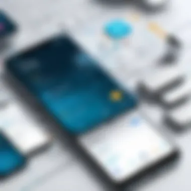 An illustration of interconnected digital tools highlighting integrations with planning apps for enhanced productivity.