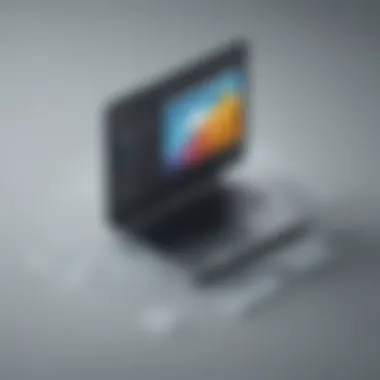 Utilizing Digital Organization Tools Digital organization tools on a sleek technology device