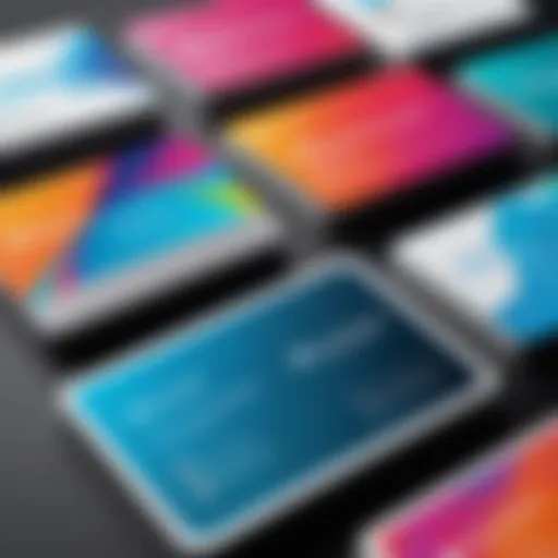 Showcase of vibrant business card designs