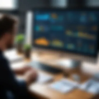 Harnessing Data for Enhanced Workforce Management Data analytics dashboard illustrating employee performance metrics
