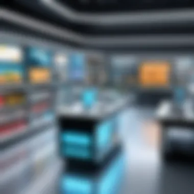 The Future of Retail Technology and Open Source Futuristic depiction of retail technology trends