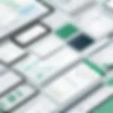 Overview of Sage accounting software interface showcasing construction management features