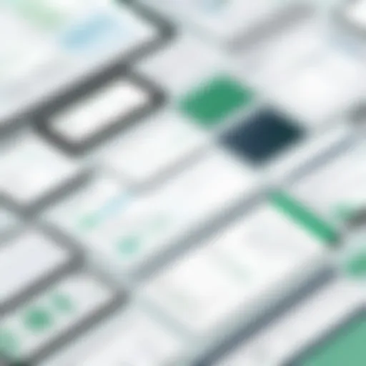 Overview of Sage accounting software interface showcasing construction management features