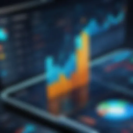 Visual representation of financial growth analytics