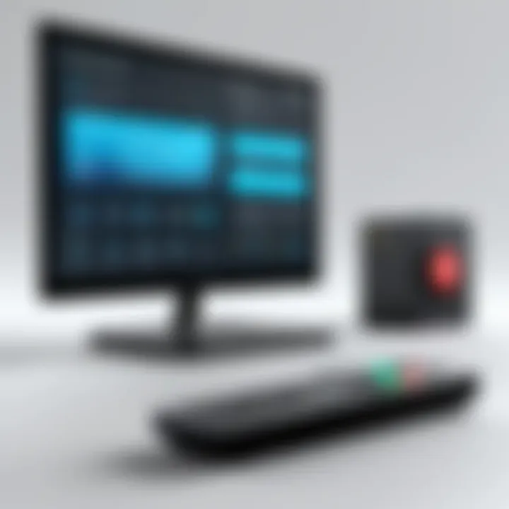 Graphical representation of remote control functionalities