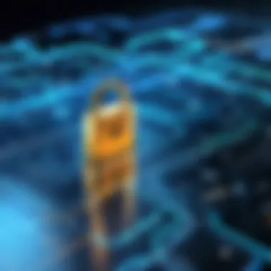 Visual representation of secure data transfer methods