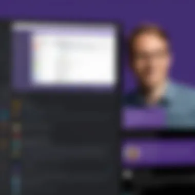 Interface Comparison of Slack and Microsoft Teams Screenshot of Slack and Microsoft Teams interface side by side