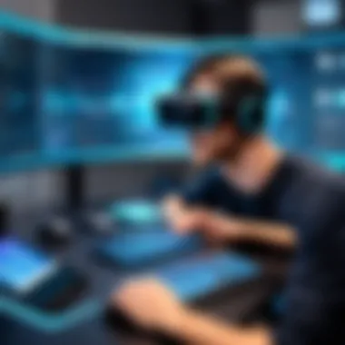 Innovative VR Development Software Interface User interface showcasing VR development software tools and features