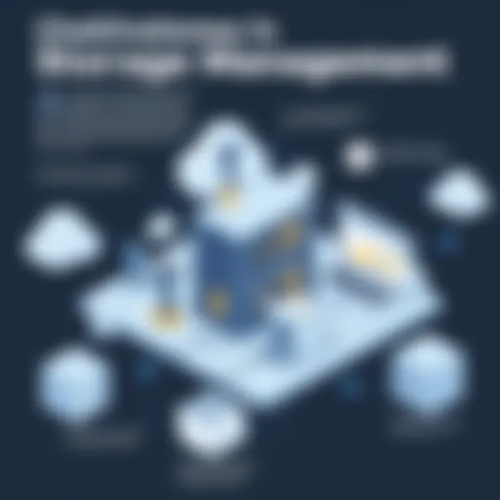 Infographic on challenges in storage management