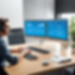 Visual representation of influitive support in software selection