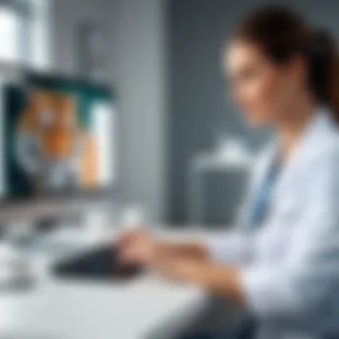 Healthcare professional communicating through TigerConnect.