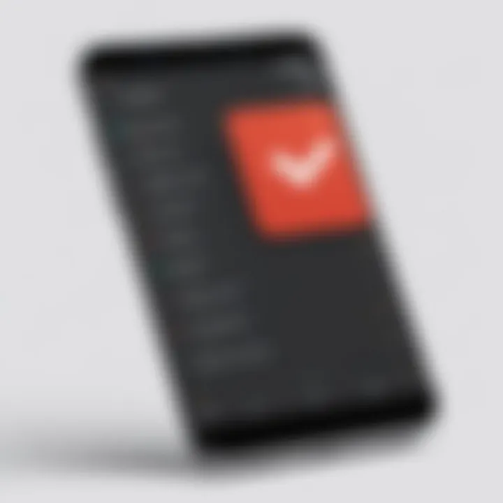 User interface of Todoist showcasing task management features