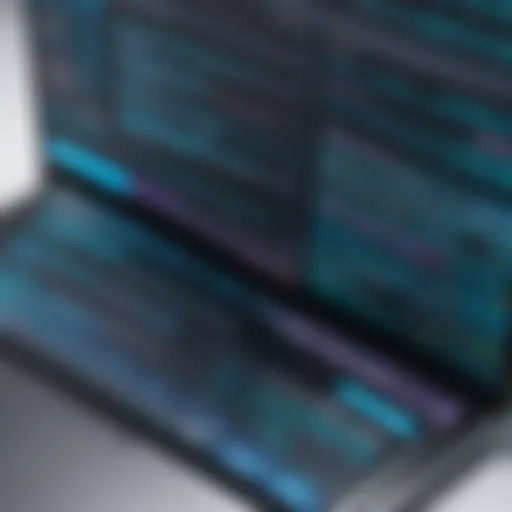 An interface of advanced transcript coding software showcasing various functionalities.