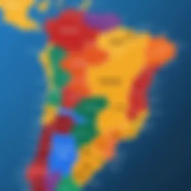 Dialectal Diversity in Portuguese Map showing regional dialect variations in Portuguese